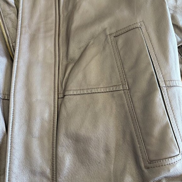 Vintage Walden Mens Brown Leather Bomber Jacket Excellent Cond Size Large - Picture 12 of 13